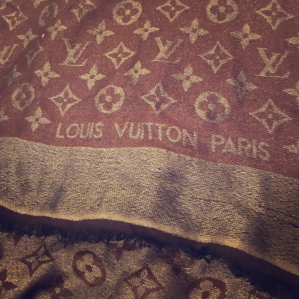 SOLD! Louis Vuitton So Shine Monogram Shawl (SOLD)